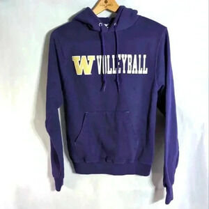 Washington Huskies Volleyball Purple Champion Hoodie sz XS